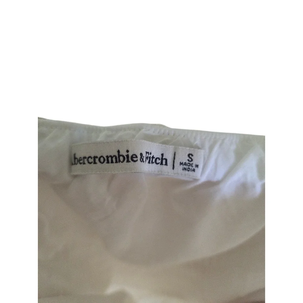 Abercrombie & Fitch Smocked Tie-Front Gingham Maxi Dress Tan Size S